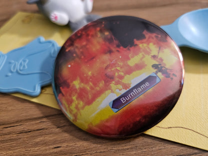 Burnflame - 2.25" can badge