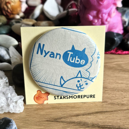 NyanTube- 2.25" can badge